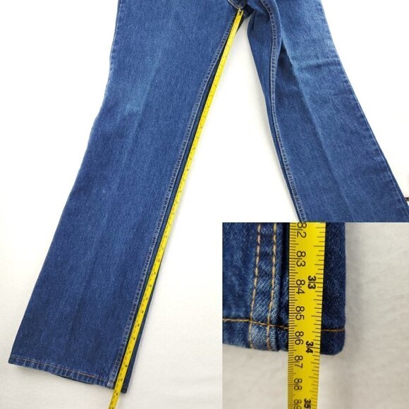 Levi's 517 Orange Tab Jeans VTG USA 40517-0215 Bootcut Men's "36x33" Real 34x34 - Picture 13 of 13